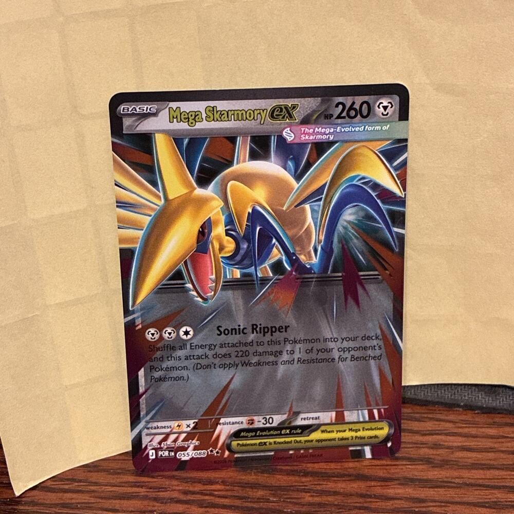 Pokémon TCG Mega Skarmory ex 55/88 | Perfect Order | Double Rare Holo | NM/M